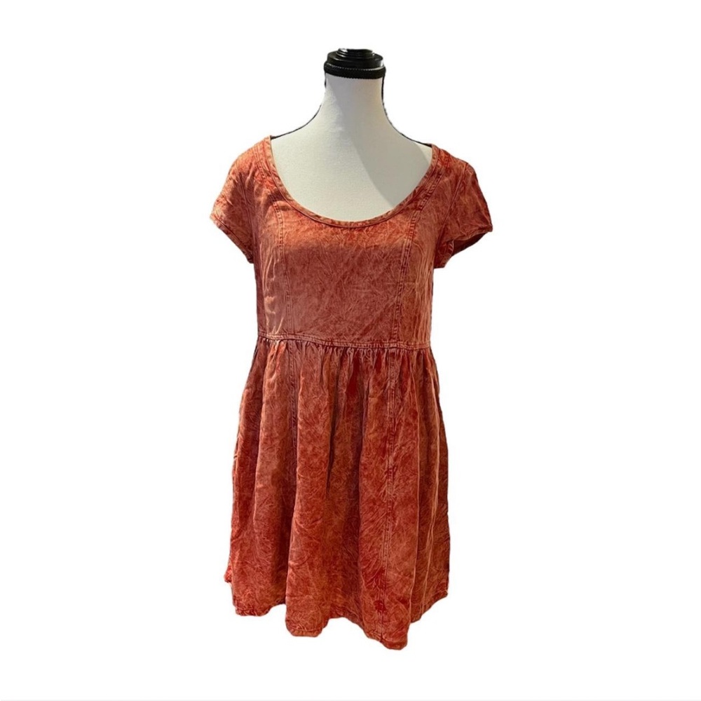 Ecoté Terracotta Baby Style Mini Dress